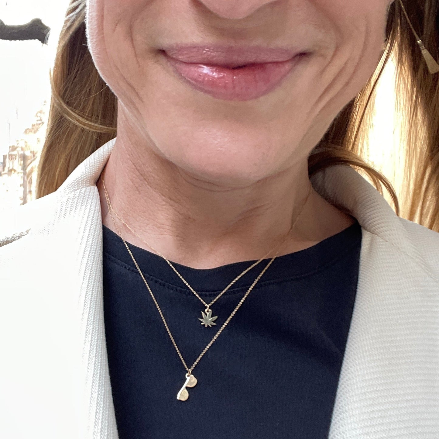 Aviator Sunglasses Necklace in 14k Gold - Mazi New York-jewelry