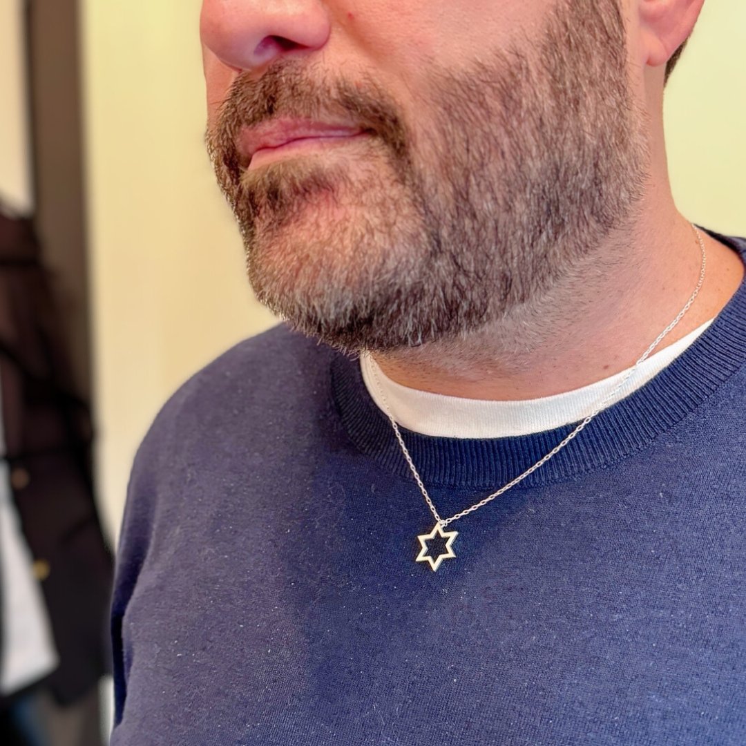 BIG Star of David Necklace in Sterling Silver - Mazi New York - jewelry