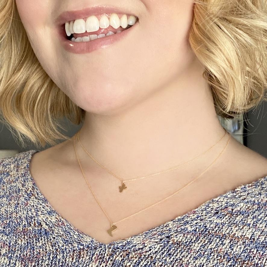 Cactus Necklace in 14k Gold - Mazi New York-jewelry