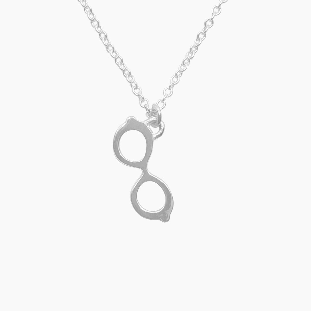 Fashionista Sunglasses Necklace in Sterling Silver - Mazi New York-jewelry