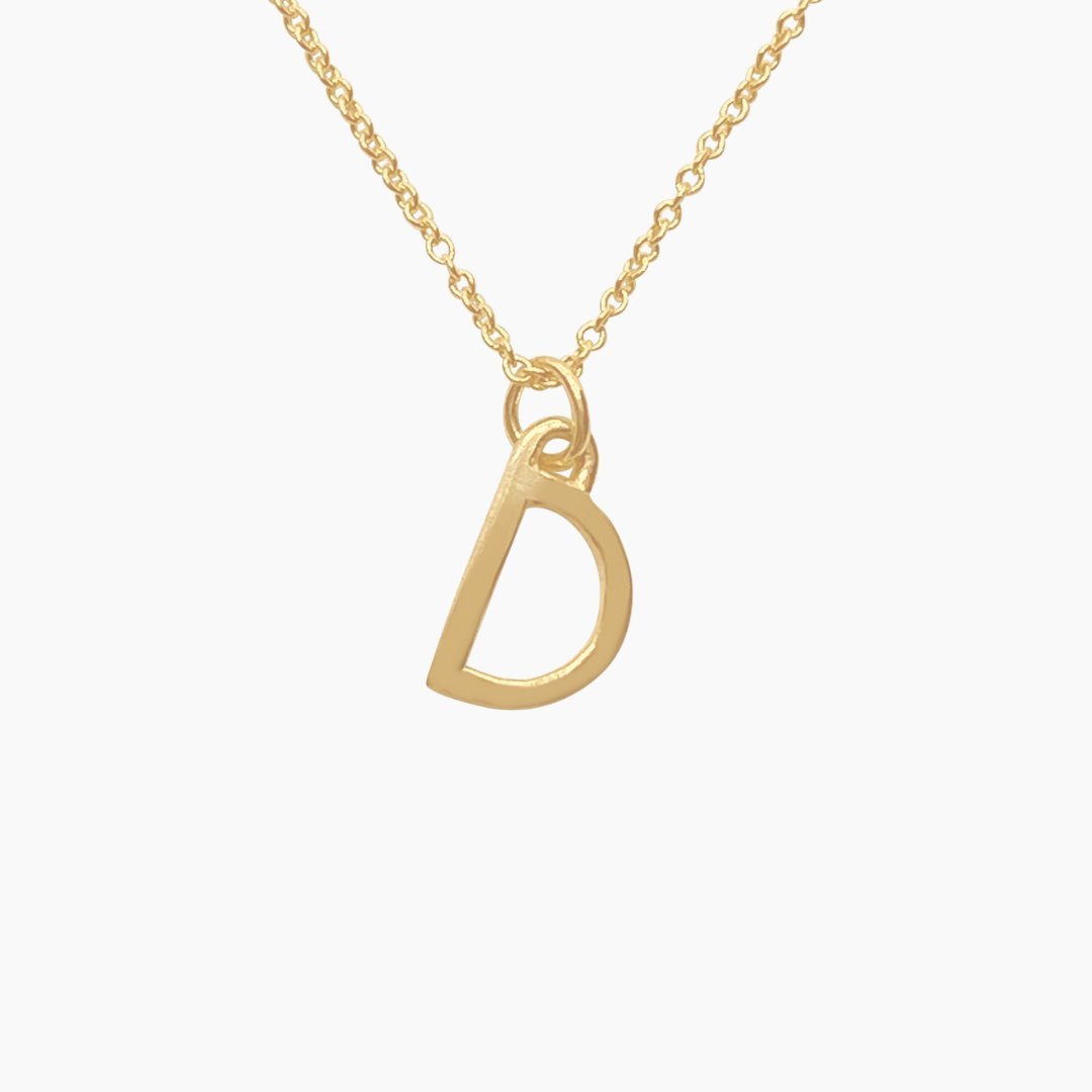 Initial Necklace in 14k Gold - Mazi New York-jewelry