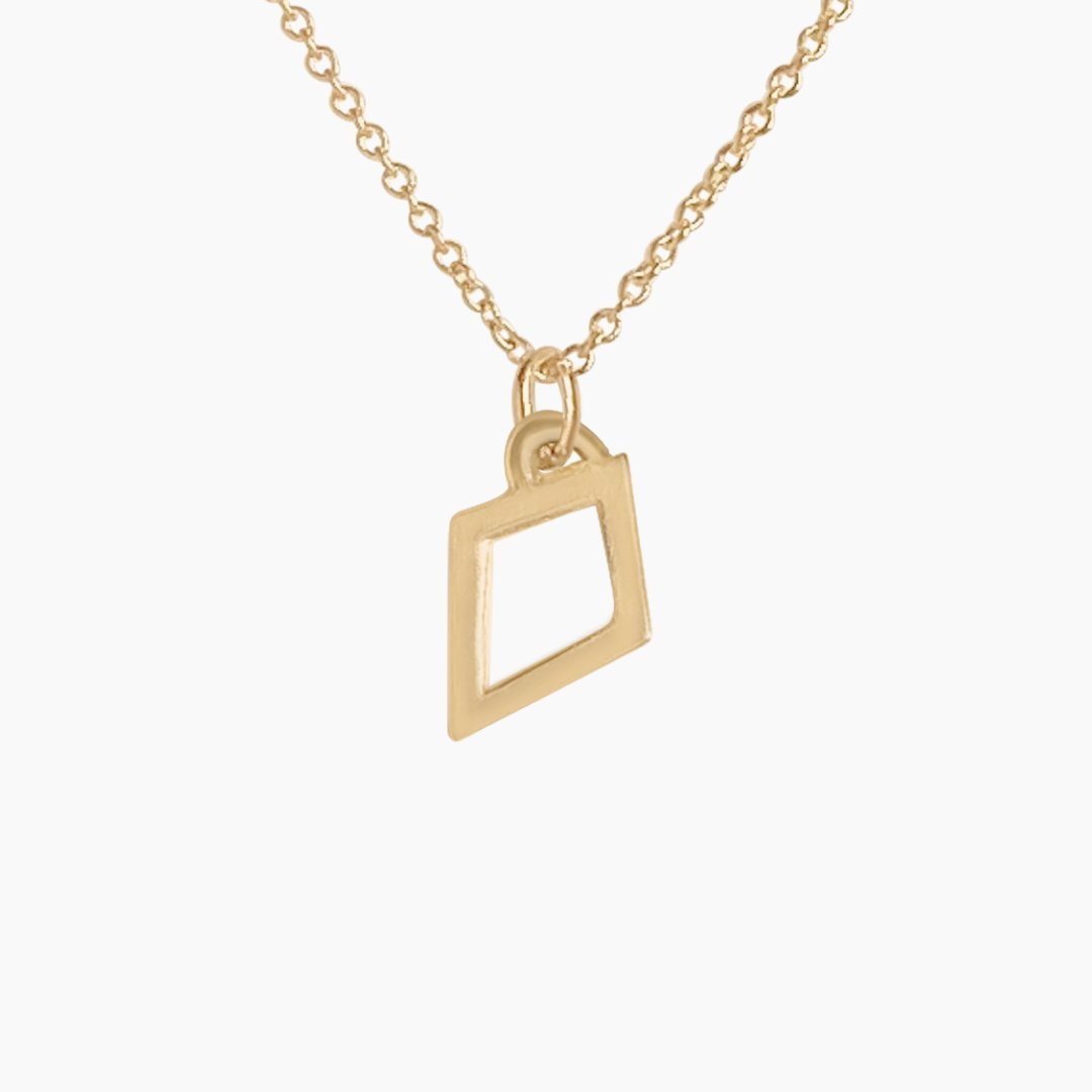 Kite Necklace in 14k Gold - Mazi New York Jewelry