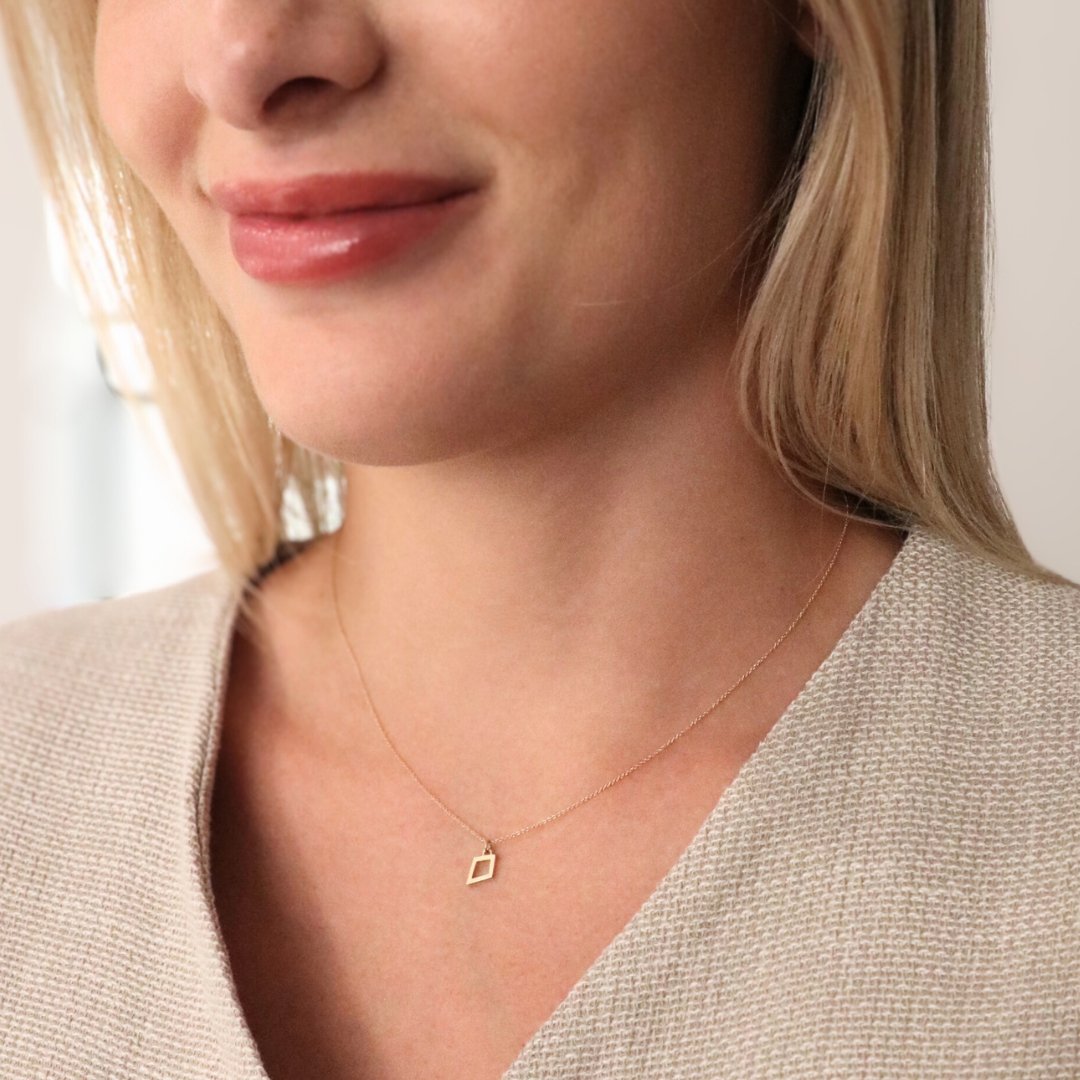Kite Necklace in 14k Gold - Mazi New York - jewelry