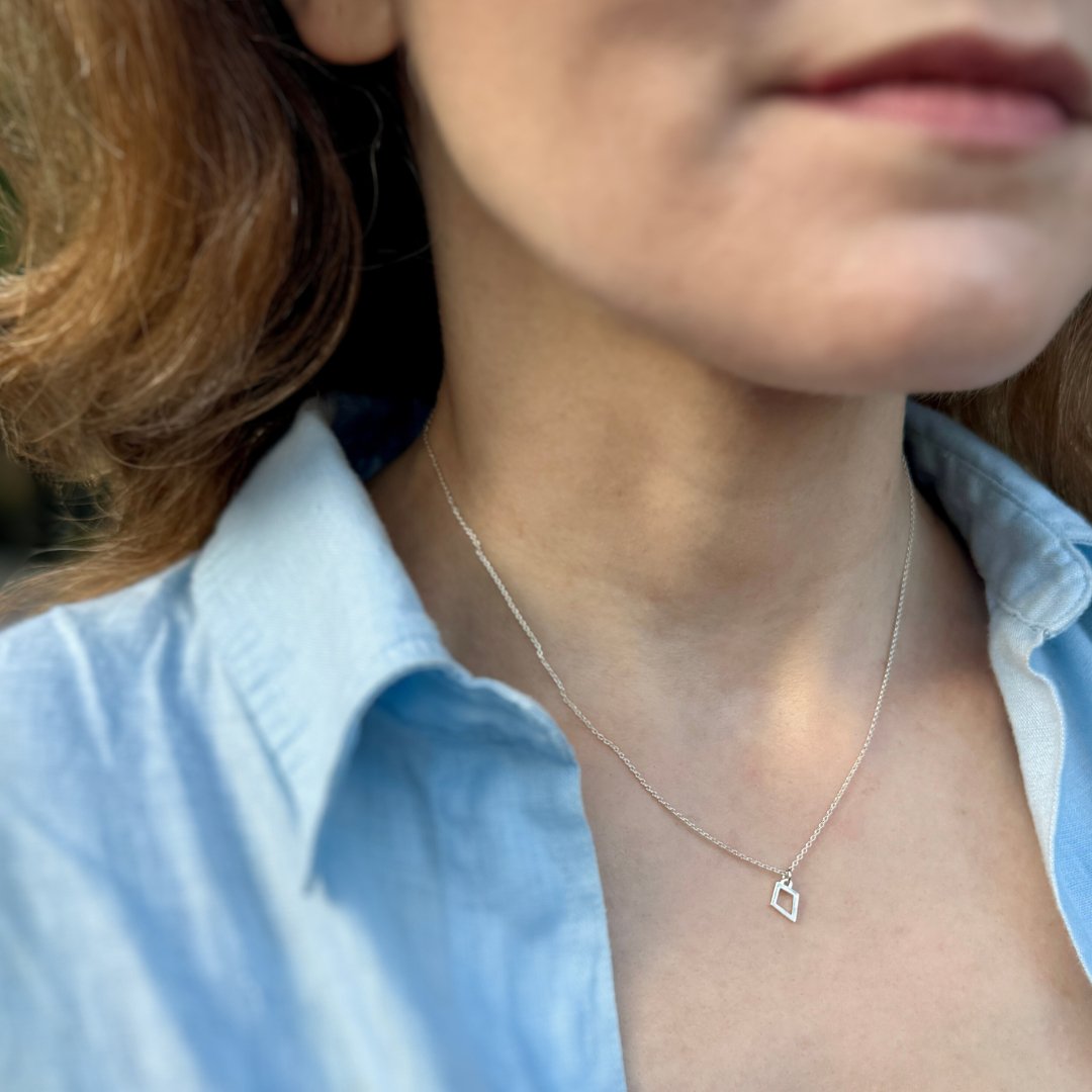 Kite Necklace in Sterling Silver - Mazi New York - jewelry