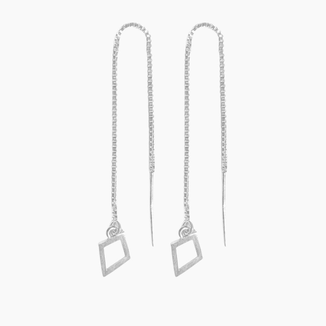 Kite Threader Earrings in Sterling Silver - Mazi New York-jewelry