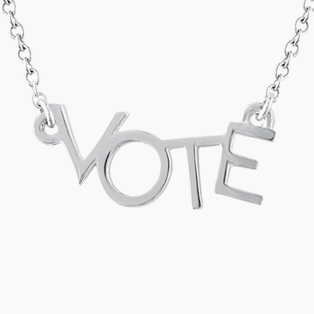 Silver Vote Necklace | Mazi New York Fine Jewelry