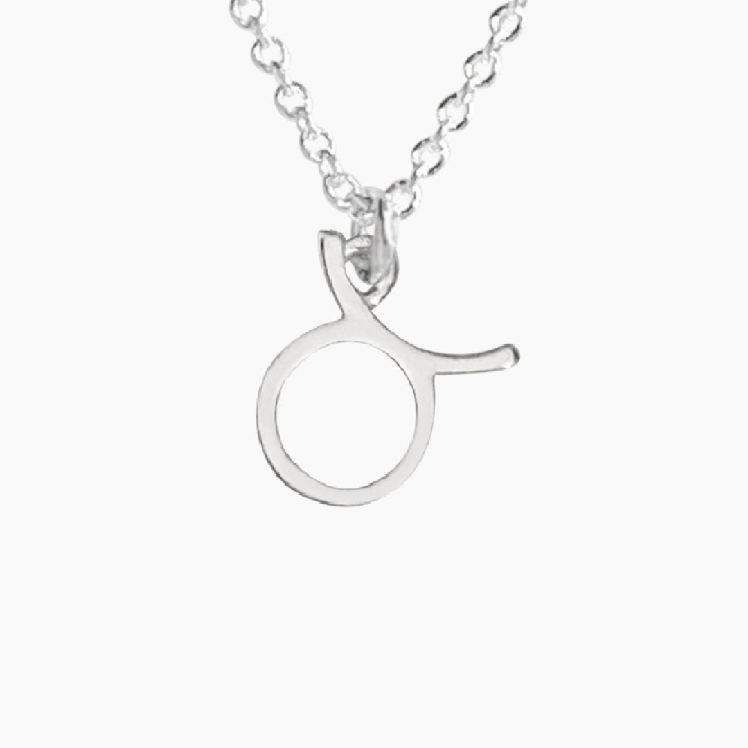 Taurus Sign Zodiac Necklace in Sterling Silver - Mazi New York-jewelry