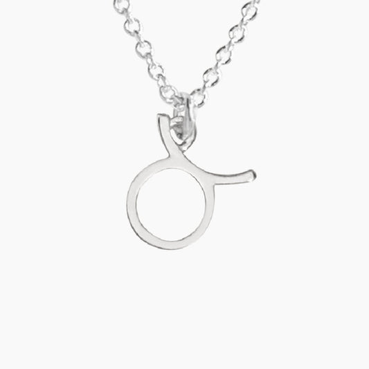 Taurus Sign Zodiac Necklace in Sterling Silver - Mazi New York-jewelry