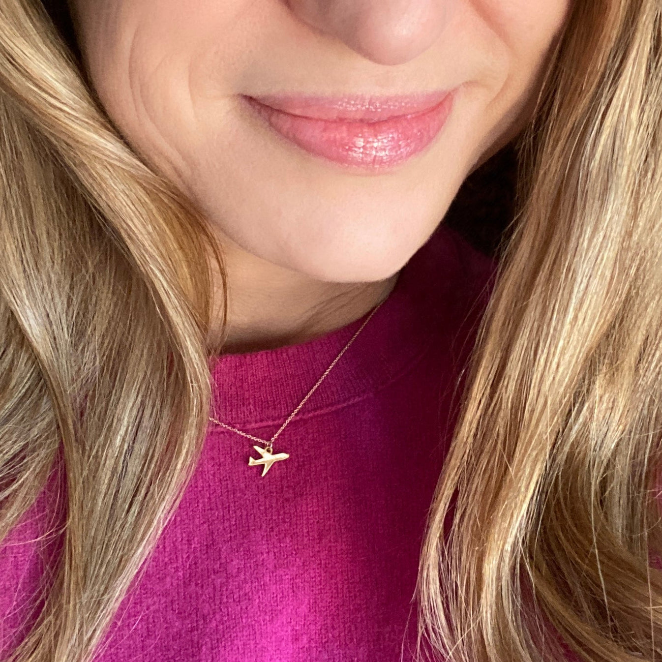 Air Necklace Gold Plated Gold