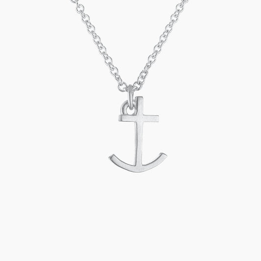 Anchor Necklace in Sterling Silver - Mazi New York-jewelry