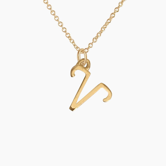 Aries Sign Zodiac Necklace in 14k Gold - Mazi New York-jewelry