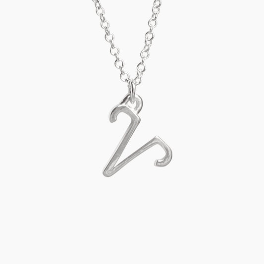 Aries Sign Zodiac Necklace in Sterling Silver - Mazi New York-jewelry