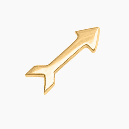 Arrow Earring in 14k Gold (single earring) - Mazi New York-jewelry