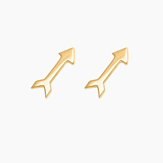 Arrow Earrings in 14k Gold - Mazi New York-jewelry