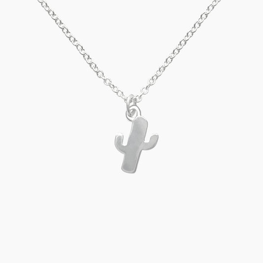 Cactus Necklace in Sterling Silver - Mazi New York-jewelry