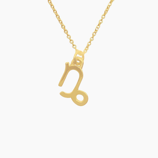 Capricorn Sign Zodiac Necklace in 14k Gold - Mazi New York-jewelry