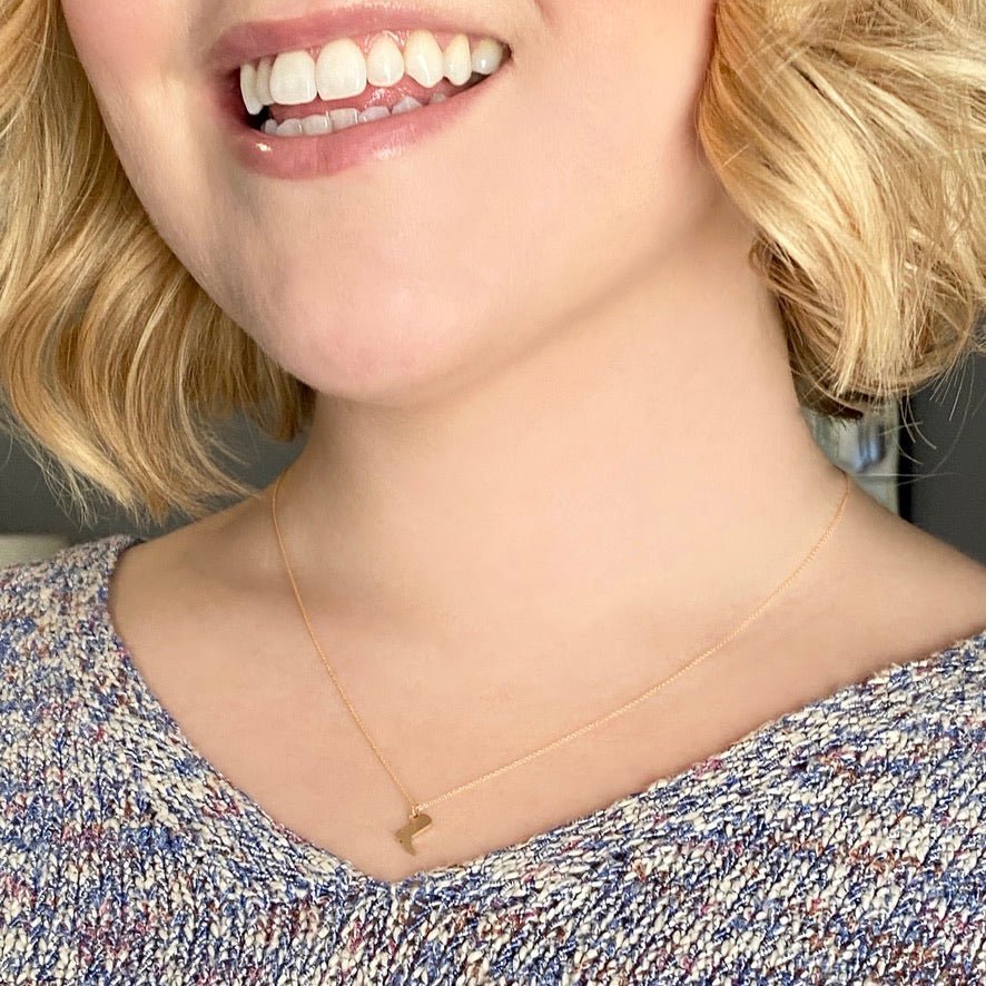 Cowboy Boot Necklace in 14k Gold - Mazi New York-jewelry