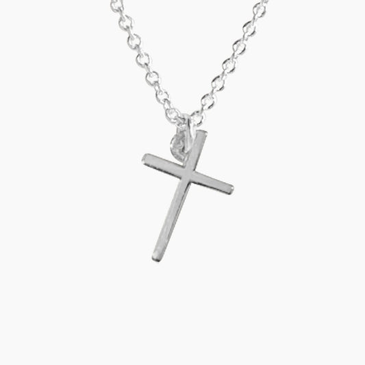 Cross Necklace in Sterling Silver - Mazi New York-jewelry