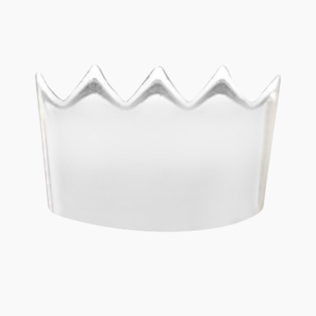 Crown Earring in Sterling Silver (single earring) - Mazi New York-jewelry