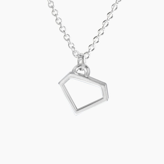 "Diamond" Necklace in Sterling Silver - Mazi New York-jewelry