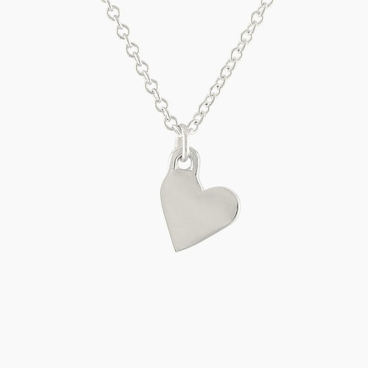 Heart Necklace in Sterling Silver - Mazi New York-jewelry