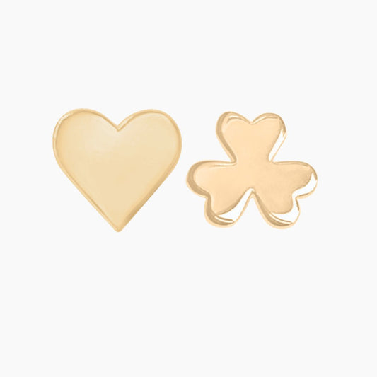 Kiss Me I'm Irish Earrings in 14k Gold - Mazi New York-jewelry