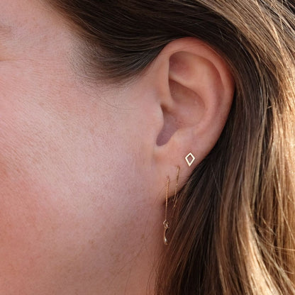 Kite Earring in 14k Gold (single earring) - Mazi New York-jewelry