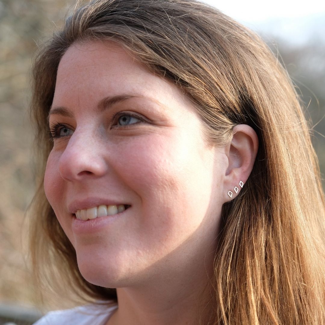 Kite Earring in 14k Gold (single earring) - Mazi New York-jewelry