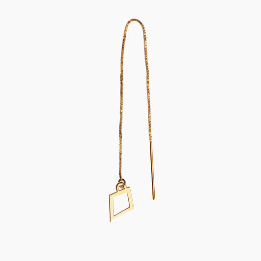 Kite Threader Earring in 14k Gold (single earring) - Mazi New York-jewelry
