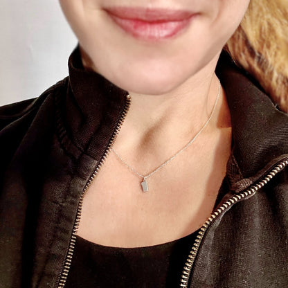 Latte Love Necklace in Sterling Silver - Mazi New York-jewelry
