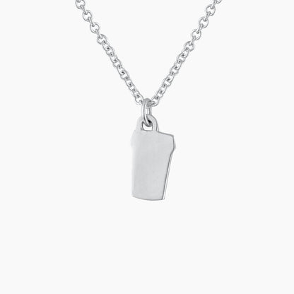 Latte Love Necklace in Sterling Silver - Mazi New York-jewelry