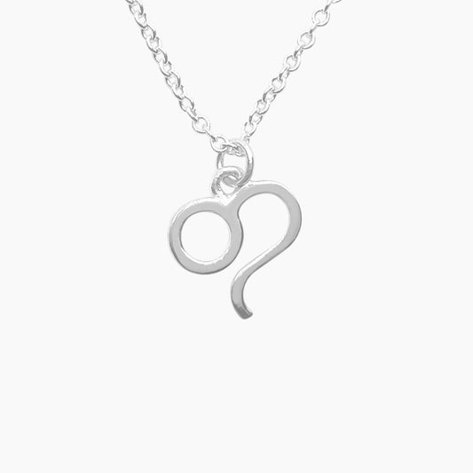 Leo Sign Zodiac Necklace in Sterling Silver - Mazi New York-jewelry