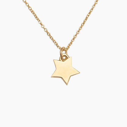 Lucky Star Necklace in 14k Gold - Mazi New York-jewelry