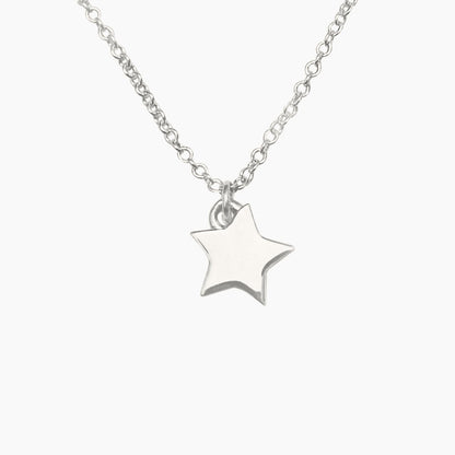 Lucky Star Necklace in Sterling Silver - Mazi New York-jewelry