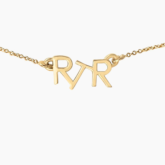 RTR Necklace in 14k Gold - Mazi New York-jewelry