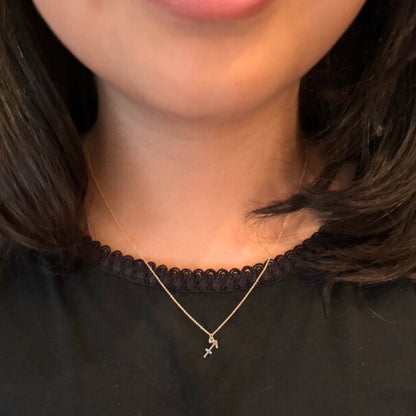 Sagittarius Sign Zodiac Necklace in 14k Gold - Mazi New York-jewelry