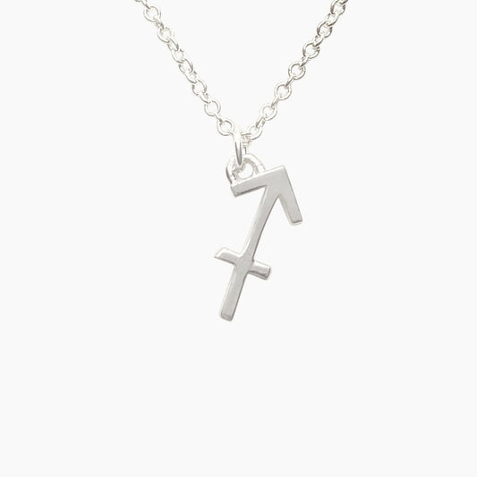 Sagittarius Sign Zodiac Necklace in Sterling Silver - Mazi New York-jewelry