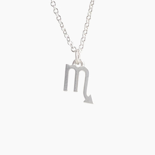 Scorpio Sign Zodiac Necklace in Sterling Silver - Mazi New York-jewelry