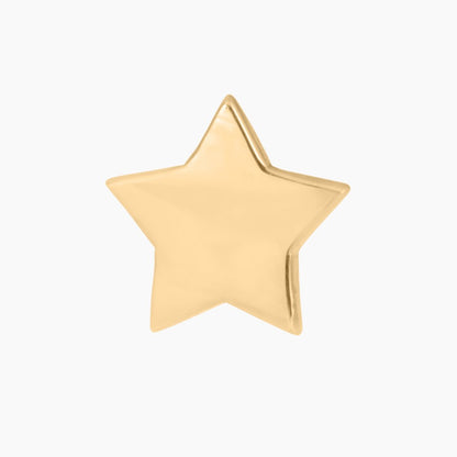 Star Earring in 14k Gold (single earring) - Mazi New York-jewelry