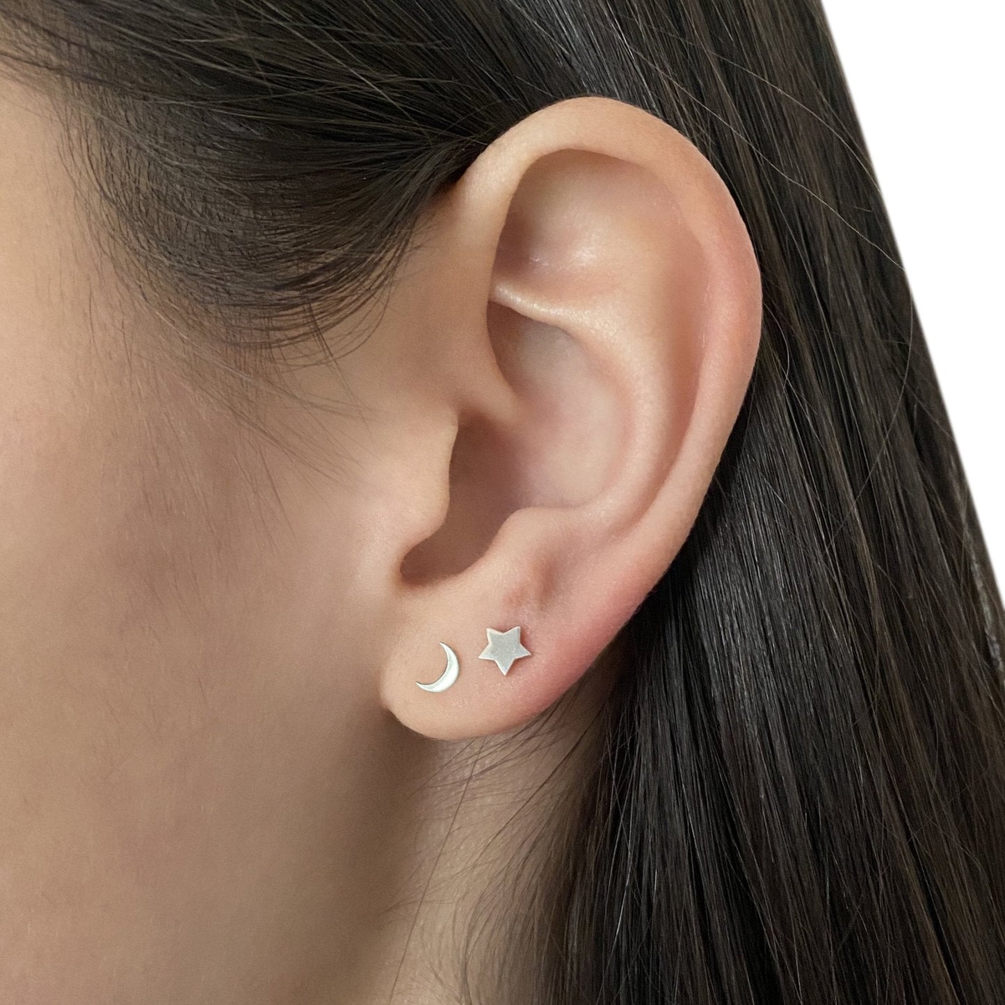 Star Earring in Sterling Silver (single earring) - Mazi New York-jewelry