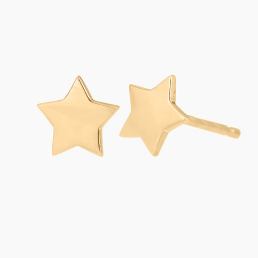 Star Earrings in 14k Gold - Mazi New York-jewelry