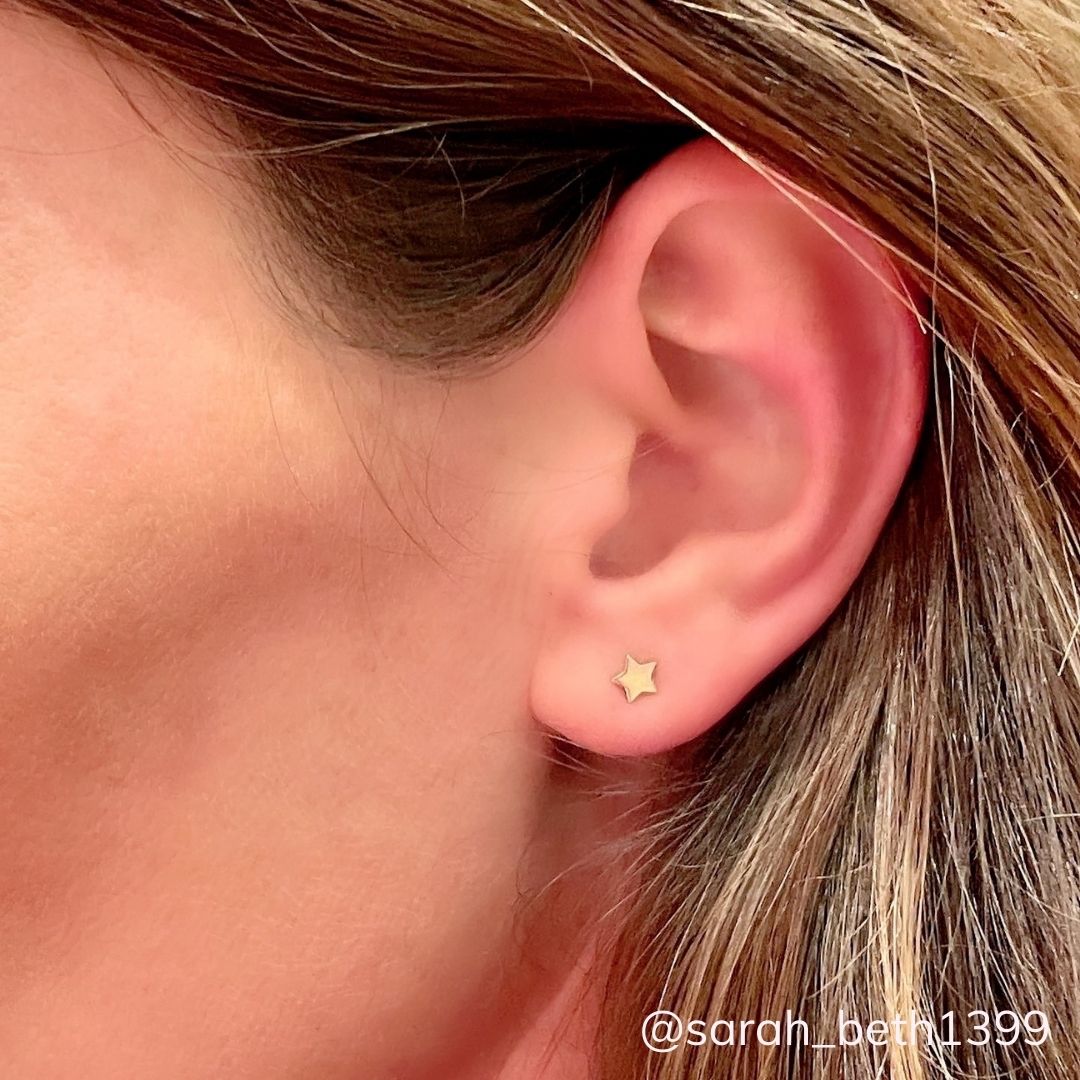 Star Earrings in 14k Gold - Mazi New York-jewelry