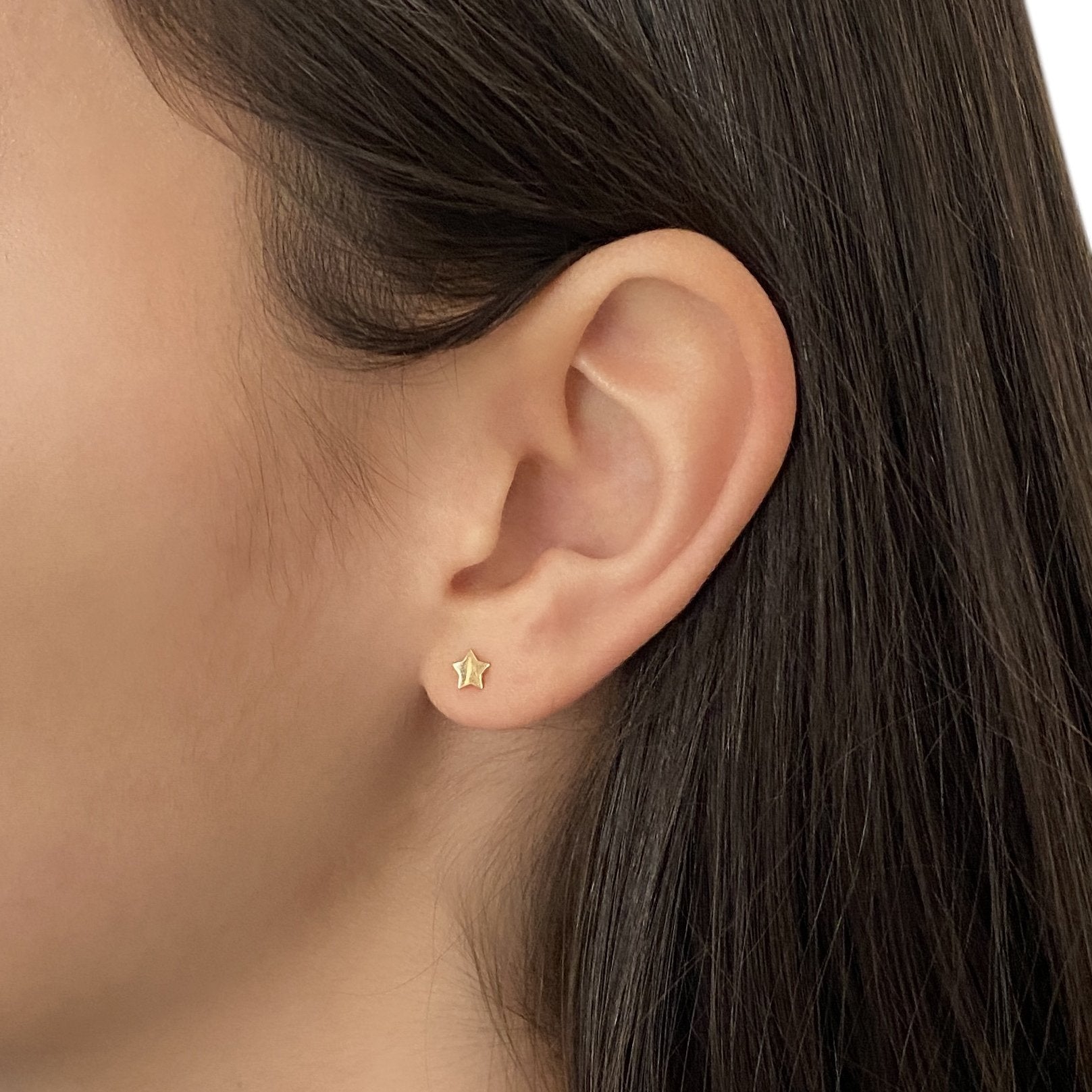 Star Earrings in 14k Gold - Mazi New York-jewelry