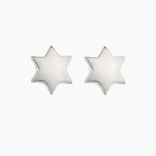 Star of David Earrings in Sterling Silver - Mazi New York-jewelry
