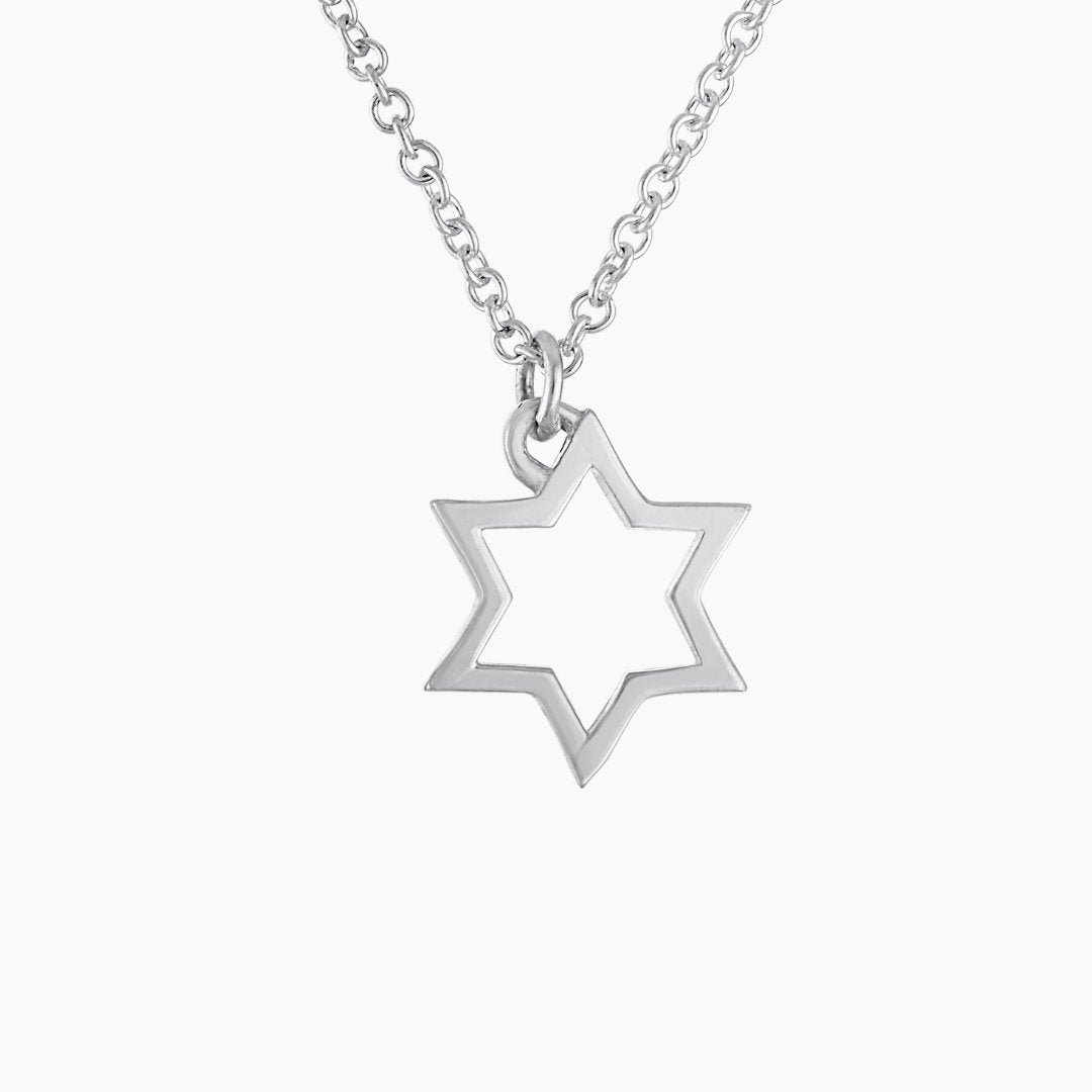 Star of David Necklace in Sterling Silver - Mazi New York Jewelry