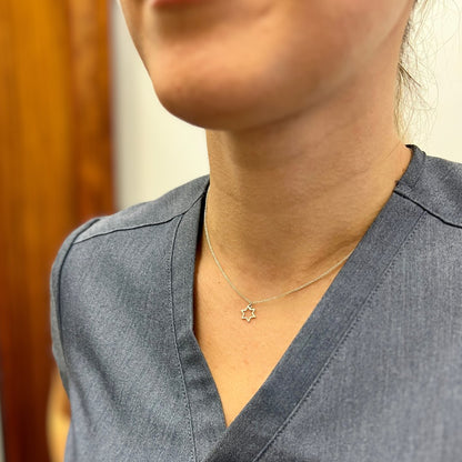 Star of David Necklace in Sterling Silver - Mazi New York Jewelry