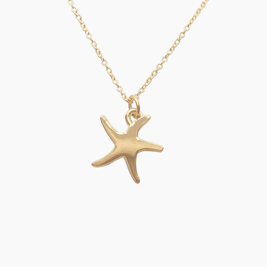 Starfish Necklace in 14k Gold - Mazi New York-jewelry