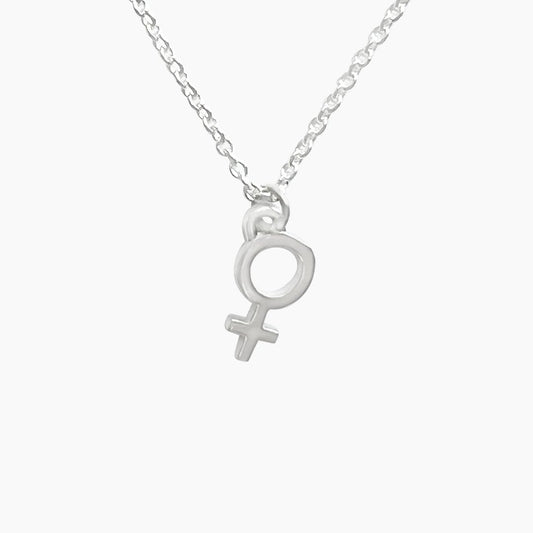 Venus Charm Necklace in Sterling Silver - Mazi New York-jewelry