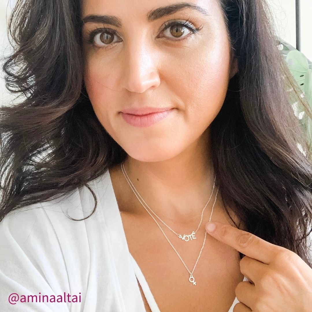 Venus Charm Necklace in Sterling Silver - Mazi New York-jewelry
