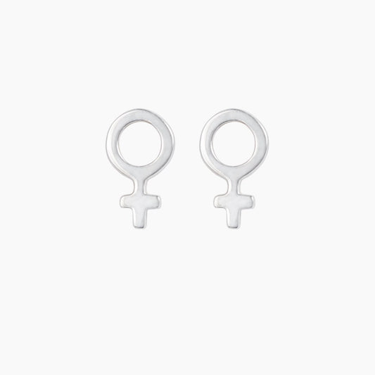 Venus Stud Earrings in Sterling Silver - Mazi New York-jewelry